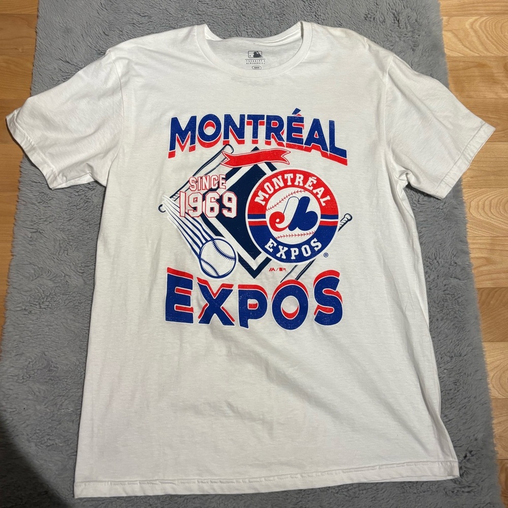Montreal Expos White Graphic T-Shirt